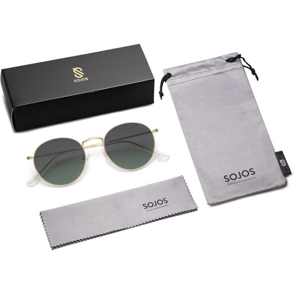 Polarized Sunglasses Women Men UV400 Round Vintage Shades Lightweight main image 4